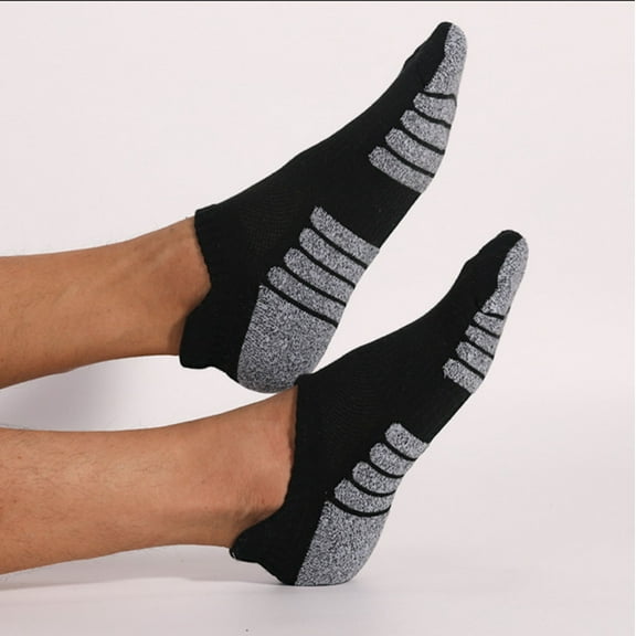 Vedolay Compression Socks Striped Cute Socks Men's and Women's Spring and Summer Mid-tube Socks Sports High Waist Cotton Socks,Black XL