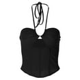 thumbnail image 1 of Vedolay Crop Tops Women's Organic Cotton Camisole Tank Top with Built-in Shelf Bra,Black M, 1 of 4