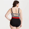 thumbnail image 1 of Vedolay Cute One Piece Swimsuit For Women Women One Piece Swimsuit High Neck Tummy Control Bathing Suits Halter Mesh Swim Suit Swimwear,Black 4XL, 1 of 5