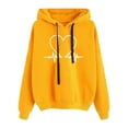 thumbnail image 1 of Vedolay Cute Sweatshirts Women's Half Zip Crop Sweatshirt Workout Hoodie High Neck Long Sleeve Clothes,Yellow M, 1 of 3