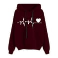 thumbnail image 1 of Vedolay Cute Sweatshirts Women's Oversized Sweatshirts Hoodies Long Sleeve Pullover Fall Clothes with Pocket, L, 1 of 3