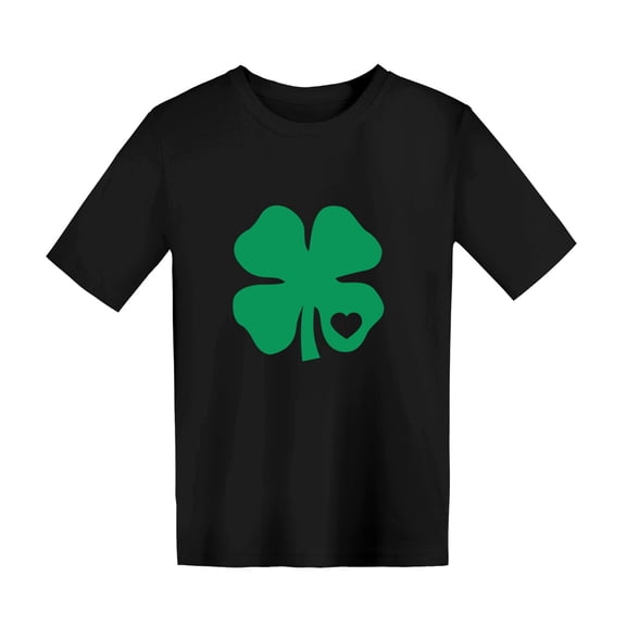 Vedolay Cute Tops Boys Shirts Kids Cartoon Shirt Printed Teenager Short Sleeve T-Shirts,Black 3-4 Years