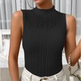 thumbnail image 1 of Vedolay Cute Tops For Women Women's Summer Sleeveless Chiffon Tank Tops Blouses Flowy Double Layers Tunic Tank Shirts,Black L, 1 of 3