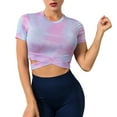 thumbnail image 1 of Vedolay Cute Tops Summer Tops for Women 2023 Crewneck Loose Fit Soft,B L, 1 of 5