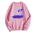 thumbnail image 1 of Vedolay Cute Tops Womens Oversized Sweatshirts Pullover Hoodies Sweaters Long Sleeve with Pockets,Pink S, 1 of 3