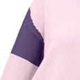 thumbnail image 1 of Vedolay Cute Tops for Women 2023 Oversized Sweater Long Sleeve Neck Loose Ribbed Tops,Purple L, 1 of 5