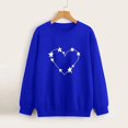 thumbnail image 1 of Vedolay Cute Tops for Women Women's 2023 Fall Fashion Casual Long Sleeve Crewneck Sweatshirt Loose Fit Pullover Hoodie,P L, 1 of 3