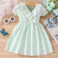 thumbnail image 1 of Vedolay Dress Girl Pageant Party Dress Long Tulle Princess Flower Girls Wedding Gown,Green 18-24 Months, 1 of 5