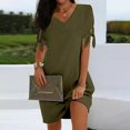 thumbnail image 1 of Vedolay Dresses For Women 2022 Women's Summer Side Slit Halter Maxi Dress,Green L, 1 of 5