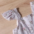 thumbnail image 1 of Vedolay Dresses Girl's Cute Striped Spaghetti Strap Button Front Belted Summer Cami Dress,Purple 1-2 Years, 1 of 5