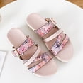 thumbnail image 1 of Vedolay Dressy Sandals Women Summer Wedge Sandals for Women Peep Toe Rubber Cushioned Comfortable Sandal,Pink 7.5, 1 of 5