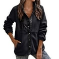 thumbnail image 1 of Vedolay Fall Clothes for Women Casual Loose Fall Coat for Women Jacket Black,L, 1 of 5