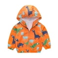 thumbnail image 1 of Vedolay Fall Coats for Kids Windproof Warm Winter Coats with Cute Printed Orange,90, 1 of 4
