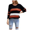 thumbnail image 1 of Vedolay Fall Sweater Women's Casual Crewneck Lightweight Pullover Loose Fit Sweater,RD1 S, 1 of 5