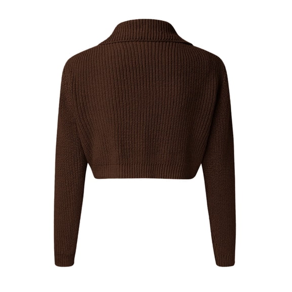 Vedolay Fall Sweater Women's V Neck Long Sleeve Pullover Sweaters Casual Lapel Collar Knit Tops,A L