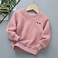 thumbnail image 1 of Vedolay Fall Sweaters Boy's Crew Neck Cable Knit Ruffle Long Sleeve Casual Loose Sweaters,C 4-5 Years, 1 of 2
