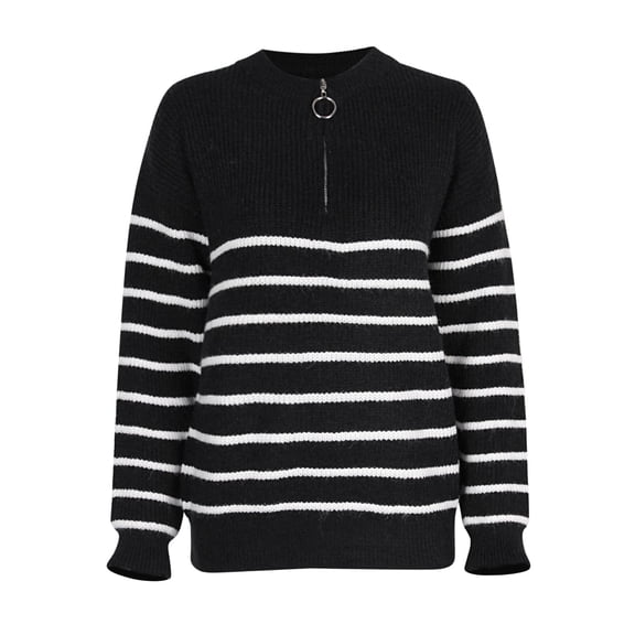 Vedolay Fall Sweaters Oversized Sweaters for Women Crewneck Long Sleeve Knit Warm Pullover Sweater,Black L