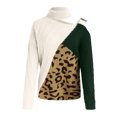 thumbnail image 1 of Vedolay Fall Sweaters Women Knitted Sweater Crew Neck Solid Basic Long Sleeve Loose Fit Pullover Top,Green XXL, 1 of 3