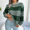 thumbnail image 1 of Vedolay Fall Sweaters Women's Casual Long Sleeve Sweaters Soft Loose Fit Pullover Sweater Tops,Green L, 1 of 5
