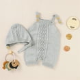 thumbnail image 1 of Vedolay Fall Sweaters for Girls Sweaters Ripped Long Sleeve V Neck Knit Pullover Top,Gray 3-6 Months, 1 of 5