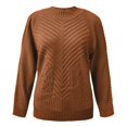 thumbnail image 1 of Vedolay Fall Sweaters for Women 2023 Oversized Deep V Neck Sweaters Long Sleeve Knitted Pullover Sweater,Orange M, 1 of 5
