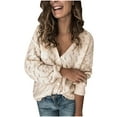 thumbnail image 1 of Vedolay Fall Sweaters for Women Cardigan Long Sleeve Open Front Loose Asymmetrical Hem Sweater Beige,M, 1 of 4