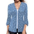 thumbnail image 1 of Vedolay Fall Sweaters for Women Casual Lightweight Knit Cardigan Sweaters of Female Blue,S, 1 of 4