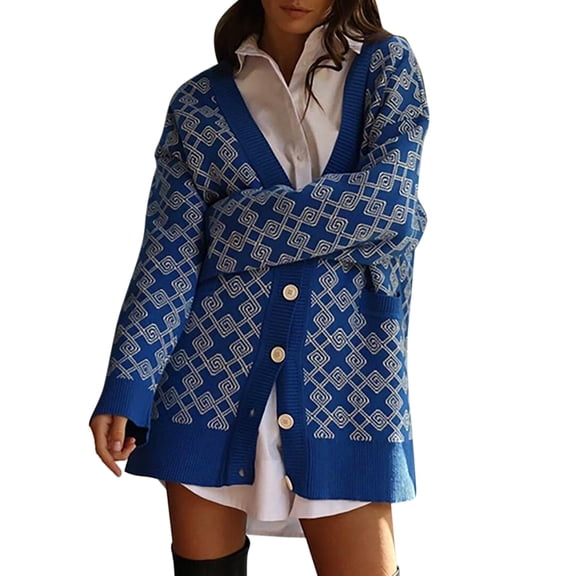Vedolay Fall Sweaters for Women Open Front Cardigan Knit Sweaters for Women B,L