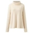 thumbnail image 1 of Vedolay Fall Sweaters for Women Plus Size Sweaters Casual Long Sleeve Crewneck Knit Pullover Tops,White M, 1 of 5