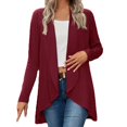 thumbnail image 1 of Vedolay Fall Sweaters for Women Trendy Open Front Cardigan Dressy Sweater Jacket Red,S, 1 of 4
