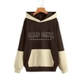 thumbnail image 1 of Vedolay Fall Tops Oversized Sweatshirt for Women 2023 Crew Neck Long Sleeve Cute Casual Pullover Fashion Hoodies,Brown XL, 1 of 4