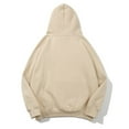 thumbnail image 1 of Vedolay Fall Tops Women's 2023 Oversized Sweatshirts Pullover Long Sleeve Half Zip Hoodies Fall Tops,Beige L, 1 of 5