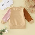 thumbnail image 1 of Vedolay Fall Tops for Girls Fall Clothes Casual Print Long Sleeve Layering Basic Pullover Sweatshirt,Coffee 18-24 Months, 1 of 5