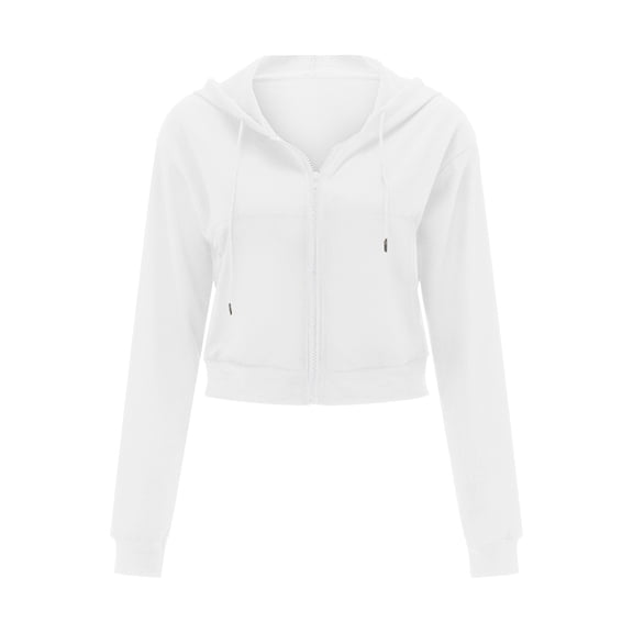 Vedolay Fall Tops for Women Casual Open Front Long Sleeve Work Office Lapel Button Casual Jackets,White L