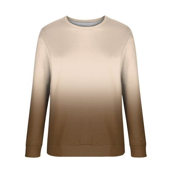 Vedolay Fall Tops for Women Womens V Neck Button Down Long Sleeve Loose Pullover Hooded Sweatshirts Tops,Khaki S