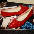 thumbnail image 1 of Vedolay Flat Casual Shoes For Women Women's Shoes Walking Wide Fashion Flat Casual Loafers,Red 7.5, 1 of 5