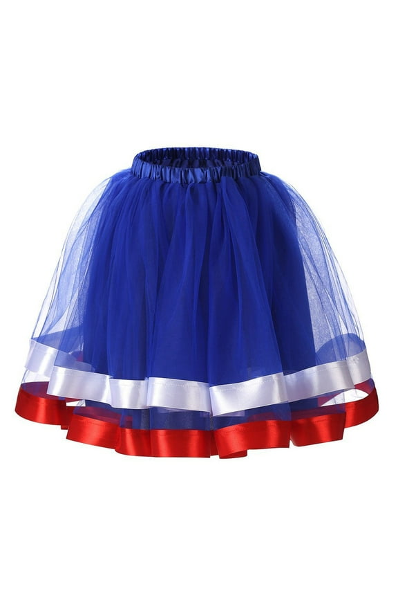 Fringe Skirts Women's Flowy Handkerchief Hemline Midi Skirt,Blue M