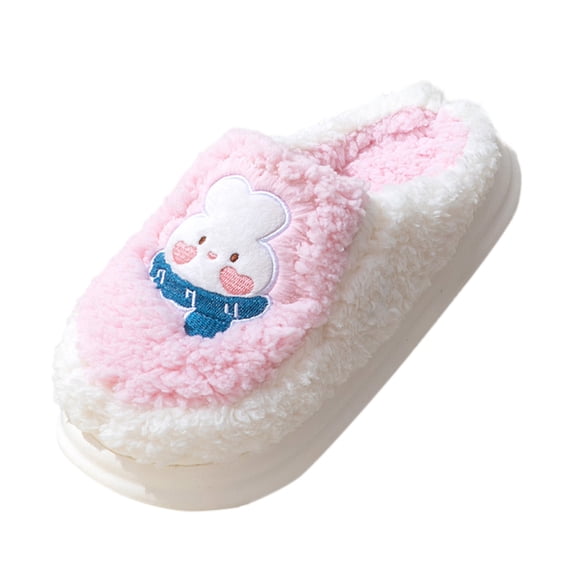 Vedolay Fuzzy Slippers Women Comfortable Slippers Plush Lined House Shoes Pink,39