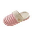 thumbnail image 1 of Vedolay Fuzzy Slippers Women Plush Slip On Slipper Flats Comfortable Casual Winter Shoes Pink,37, 1 of 5