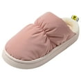 thumbnail image 1 of Vedolay Fuzzy Slippers Women Soft Plush Slippers Mens Soft Winter House Shoes Pink,37, 1 of 5