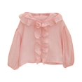 thumbnail image 1 of Vedolay Girl Fall Coats Button Down Jeans Jacket Coat Outwear 2023 Pink,80, 1 of 5