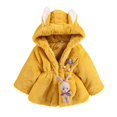 thumbnail image 1 of Vedolay Girl Fall Coats Solid Warm Zipper Boys Coat Outwear Snowsuit Yellow,120, 1 of 2