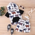 thumbnail image 1 of Vedolay Girl Shorts Sets Casual Toddler Girl Clothes Summer Graphic T-Shirt Top Shorts Summer Set,White 2-3 Years, 1 of 5