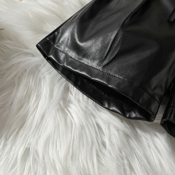 Vedolay Girl Shorts Tracksuit Girl's 2 Piece Outfit Sleeveless Tank Top and Graphic Print Colorblock Shorts Set,Red 2-3 Years