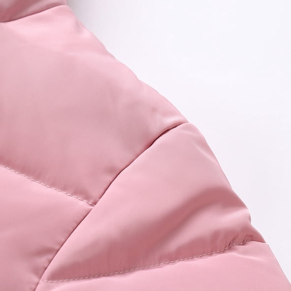 Vedolay Girl's 2023 Jackets 2023 Fall Coats for Girl's Print Zip Up Long Sleeve Windproof Coat,Pink 11-12 Years