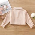 thumbnail image 1 of Vedolay Girl's Blazer jackets Girls Long Sleeve Sherpa Jackets Winter Padded Top for Kids Outfit,Beige 4-5 Years, 1 of 5