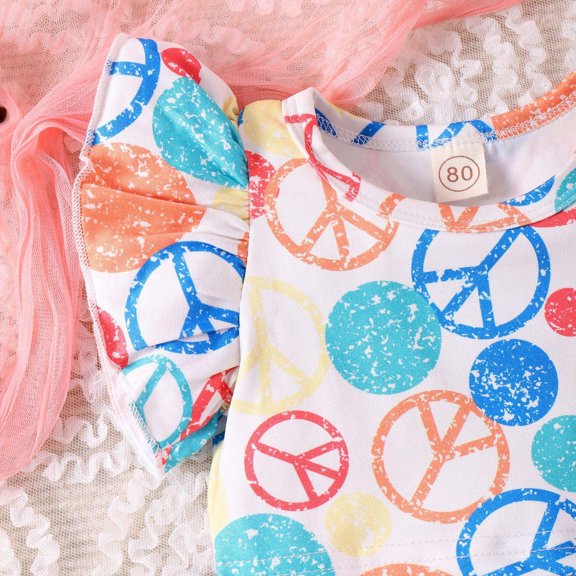 Vedolay Girl's Fall Outfits Girl's Tie Dye Long Sleeve Round Neck T Shirt and Biker Pants 2 Piece Fall Outfit,Blue 6-12 Months