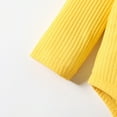 thumbnail image 1 of Vedolay Girl's Fall Outfits Girls Shirt Set Kids Casual Outfit Clothing Set Birthday Party Dress Up,Yellow 3-6 Months, 1 of 5
