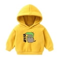 thumbnail image 1 of Vedolay Girl's Fashion Hoodies Fashion Hoodies for Girl's Long Sleeve Pullover Oversized Sweatshirts with Pocket,Yellow 4-5 Years, 1 of 4