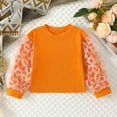 thumbnail image 1 of Vedolay Girl's Hoodie Long Sleeve Sweatshirt Pullover Tops Fall Loose Shirt with pocket,Orange 12-18 Months, 1 of 5